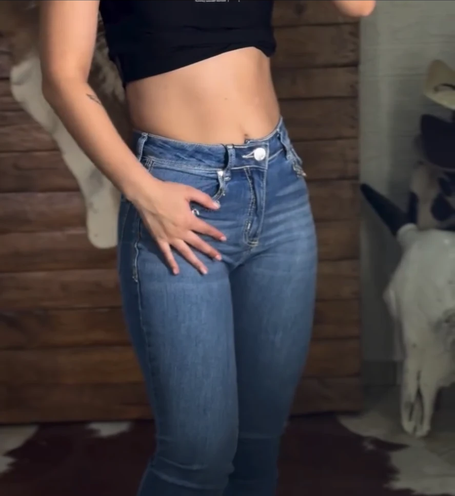Calça Ariat Cintura Alta Azul