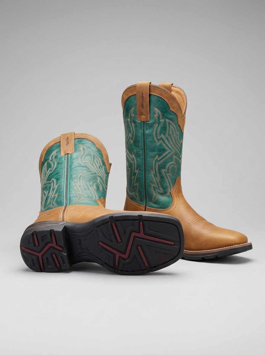 Bota Country Turquesa